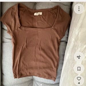 Madewell Short Sleeve Brown Tee